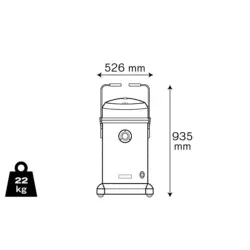 ASPIRADOR SOLIDOS E LIQUIDOS 2x1200W/75LTS VITO - Image 5