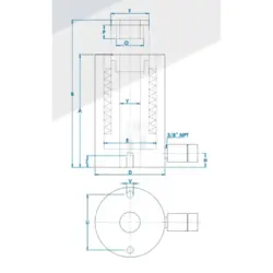 CILINDRO 28.9T RH03015 GCH HYDRAULIC - Image 3