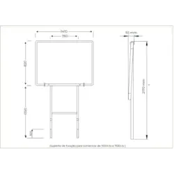 SUPORTE DE FIXAÇÃO P/ CONTENTOR DE LIXO - Image 3
