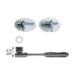 CAIXA DE FERRAMENTAS COM 22 PEÇAS DE AUTOCLER DE 1" 12 FACES - Image 2