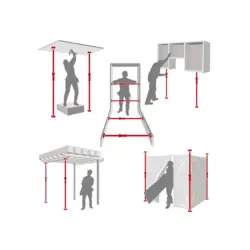 PRUMO EXTENSIVEL PROGRESSIVO 155/290cm ALTRAD - Image 2