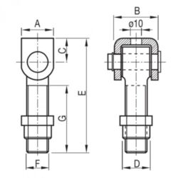 CÁRDAN M20 REGULÁVEL 57-81MM GAYNER - Image 2