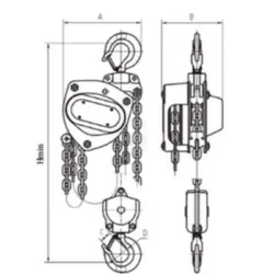 DIFERENCIAL DE CORRENTE MANUAL INOX 0,25 T JAGUAR - Image 3
