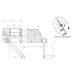 GUINCHO DE PAREDE TA-100 JAGUAR - Image 2