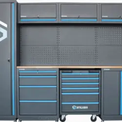 MOBILIÁRIO DE OFICINA 4 ELEMENTOS TAMPO MADEIRA 25MM STILKER - Image 2