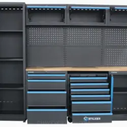 MOBILIÁRIO DE OFICINA 4 ELEMENTOS TAMPO MADEIRA 25MM STILKER - Image 3