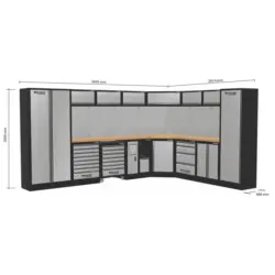 MOBILIÁRIO DE OFICINA 8 ELEMENTOS CANTO FAIA DRAKKAR - Image 2