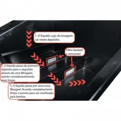 TANQUE DE LAVAGEM MEDIDA INTERIOR DA CUBA 25L C/ TAMPA - Image 2