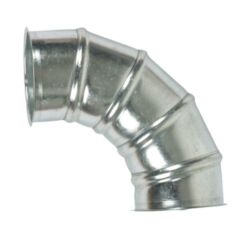 CURVA 90° GALVANIZADA FLANGEADA EM AMBOS OS LADOS Ø 120MM HOLZSTAR