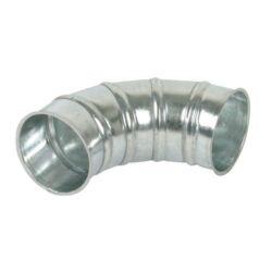 CURVA 90° GALVANIZADA FLANGEADA EM AMBOS OS LADOS Ø 120MM HOLZSTAR