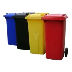 CONTENTOR LIXO 80L VERDE COM PEDAL ND - Image 2