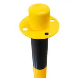 POSTE PVC BALIZAMENTO AMARELO/NEGRO JBM - Image 2