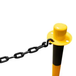 POSTE PVC BALIZAMENTO AMARELO/NEGRO JBM - Image 3