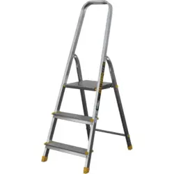 ESCADOTE 3 DEGRAUS ALUMÍNIO/AÇO 150KG STILKER
